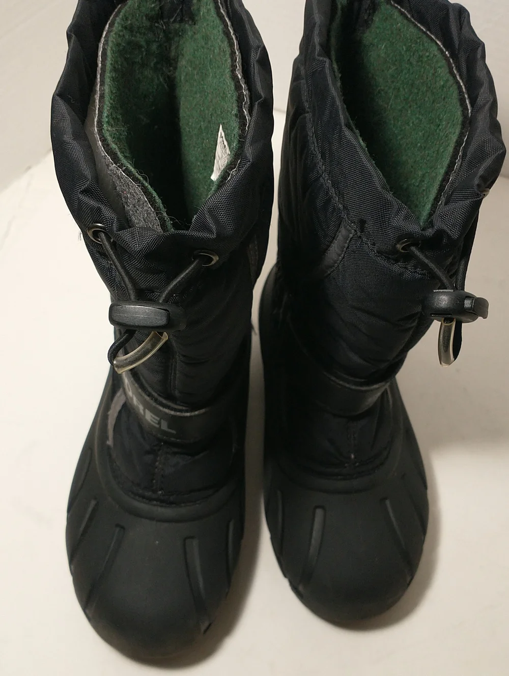 Sorel Flurry Winter Boot, Waterproof/ Warm, Size 2, Black, Removable Felt Liners